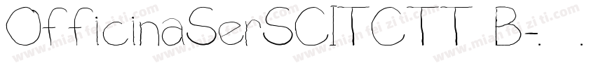 OfficinaSerSCITCTT B字体转换